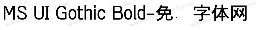 MS UI Gothic Bold字体转换